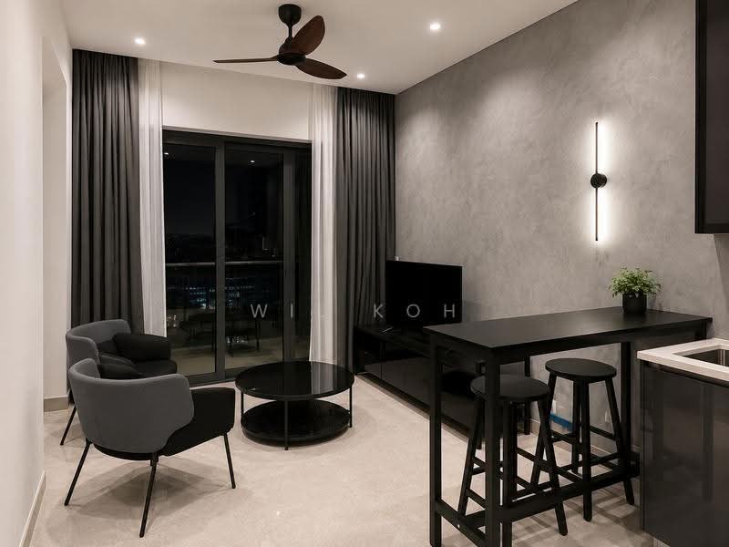 Kediaman Servis untuk Disewa di Lucentia Residences - Wil Koh - Living Room - PropertyGuru.com.my