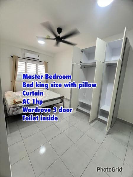 Apartment for Rent at Idaman Cahaya 1 - Nazrin Affendy - Master Bedroom - PropertyGuru.com.my
