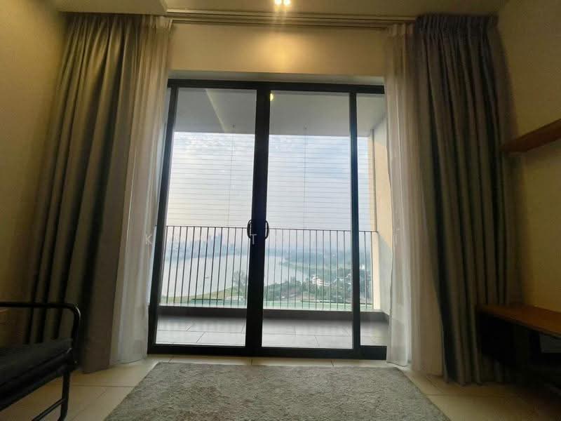 Service Residence for Rent at Astetica Residences - Kow Tze Fui - Balcony with lake view - PropertyGuru.com.my