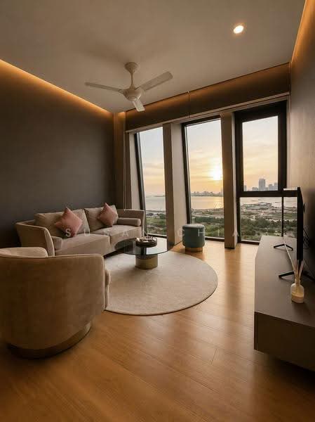 Kediaman Servis untuk Dijual di City of Dreams - Susan Chia - Living Room - PropertyGuru.com.my