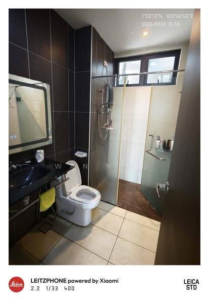Service Residence for Rent at D'Secret Garden (Pangsapuri Kempas Indah) - Wan Ning - Bathroom - PropertyGuru.com.my