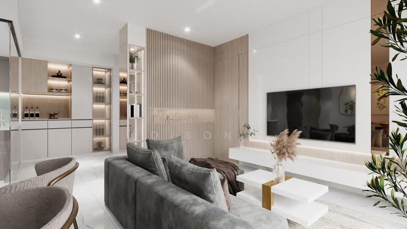 Kediaman Servis untuk Disewa di Mitsui Serviced Suites - Edison . - Living Room - PropertyGuru.com.my