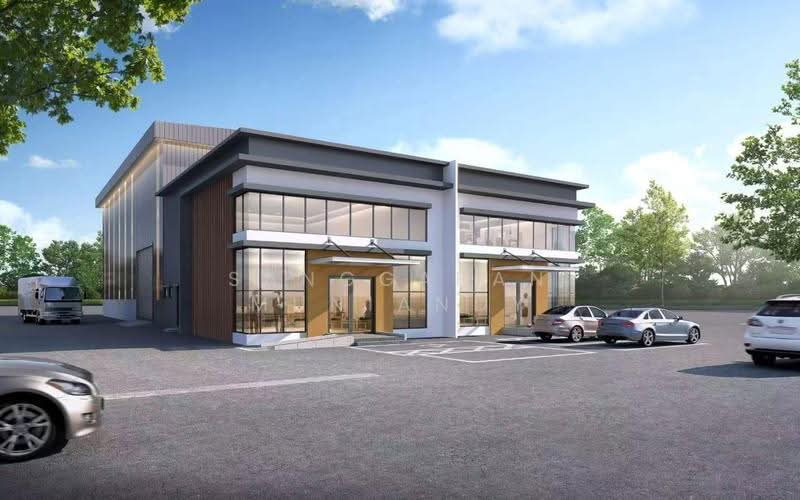 Kilang Berkembar untuk Dijual di Single-Storey Semi-D Light Industrial at Tasek Gel (Tasek Gelugor) - Sanggaran Muniandy - Exterior - PropertyGuru.com.my