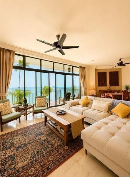 Kondominium untuk Dijual di Sri Golden Bay Condominium - Ressha Ramesh - Living Room - PropertyGuru.com.my