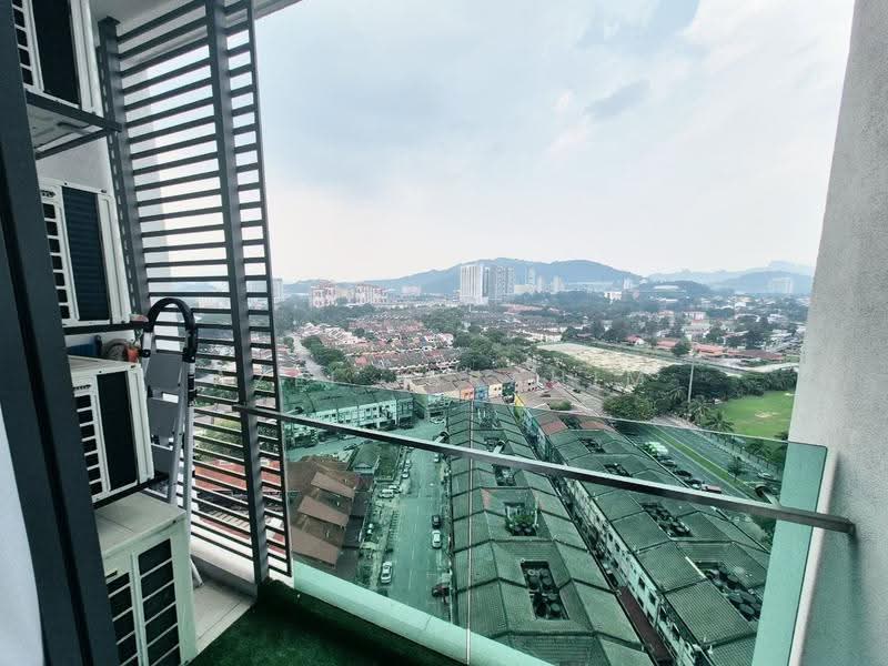 Service Residence for Sale at Danau Kota Suite Apartments - Azli Ibrahim - Balcony - PropertyGuru.com.my