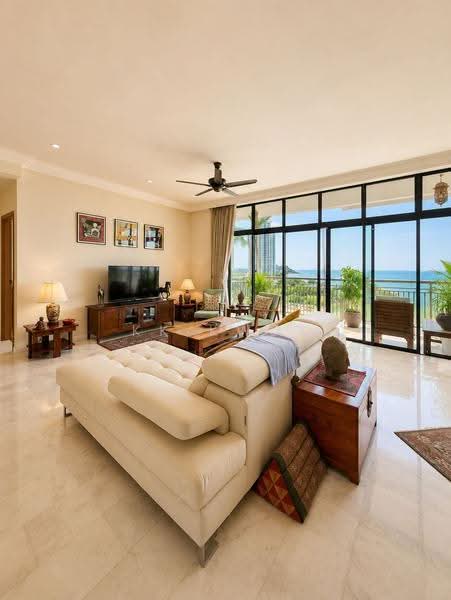 Condominium for Sale at Sri Golden Bay Condominium - KK Kwok - Living Room - PropertyGuru.com.my