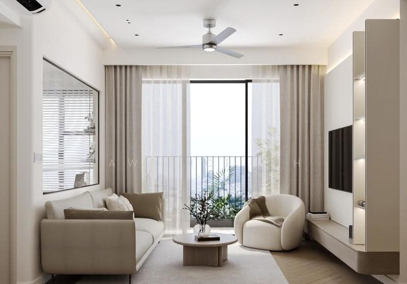 Condominium for Sale at R&F Princess Cove Phase 1 - Lawrence Teh - Living Room - PropertyGuru.com.my