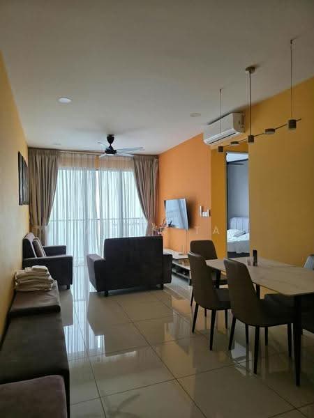 Service Residence for Rent at Kenwingston Platz - Harper Tan - Living Room - PropertyGuru.com.my