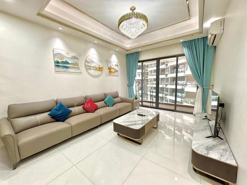 Kondominium untuk Disewa di Bay Point @ Country Garden Danga Bay - Emily Hau - Living Room - PropertyGuru.com.my