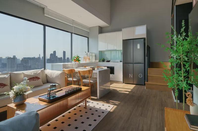 Kediaman Servis untuk Dijual di Arte Solaris @ Mont Kiara - Ginger Kong - Living Room - PropertyGuru.com.my