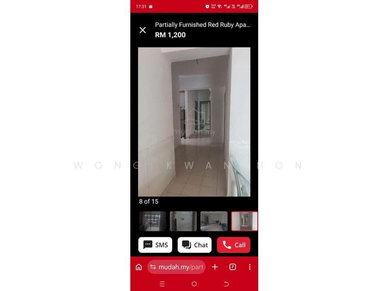 Apartment for Rent at Red Ruby 2 - Wong Kwan Hon - Corridor - PropertyGuru.com.my