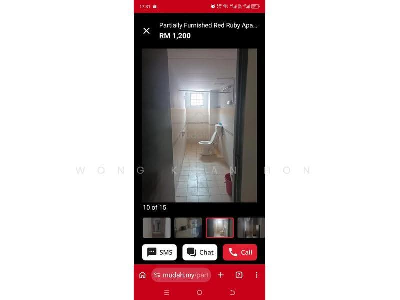 Apartment for Rent at Red Ruby 2 - Wong Kwan Hon - Bathroom - PropertyGuru.com.my