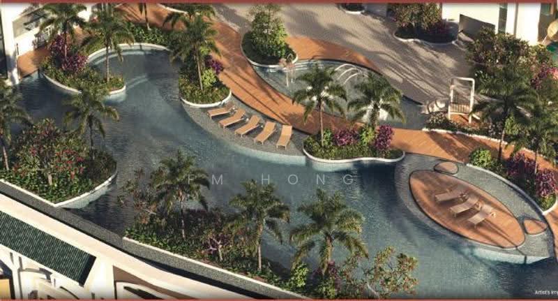 Kediaman Servis untuk Dijual di Tuan Straits Residency - FM Hong - Pool - PropertyGuru.com.my