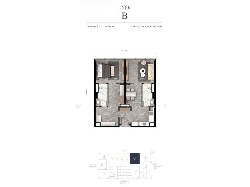 Kediaman Servis untuk Dijual di CloutHaus Residences - Will Khor - PropertyGuru.com.my