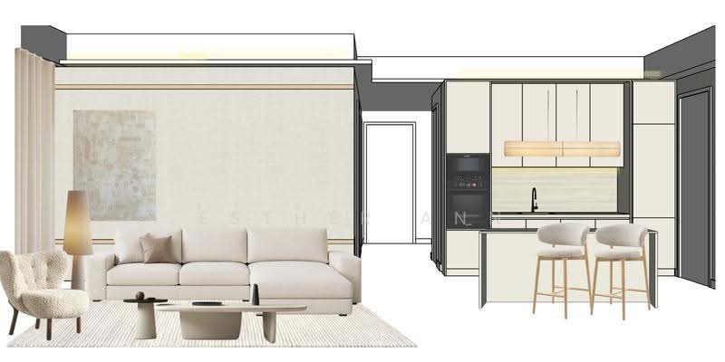Kediaman Servis untuk Disewa di Jendela Residences - Esther Ann - Living Room - PropertyGuru.com.my