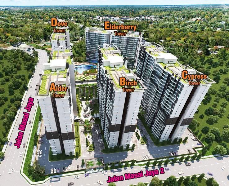 Kondominium untuk Dijual di PARC Regency (Residensi Masai) - Dexter Lim - Exterior - PropertyGuru.com.my