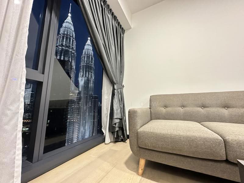 Service Residence for Rent at Star Residences Three - Tim Siow - Living Room - PropertyGuru.com.my