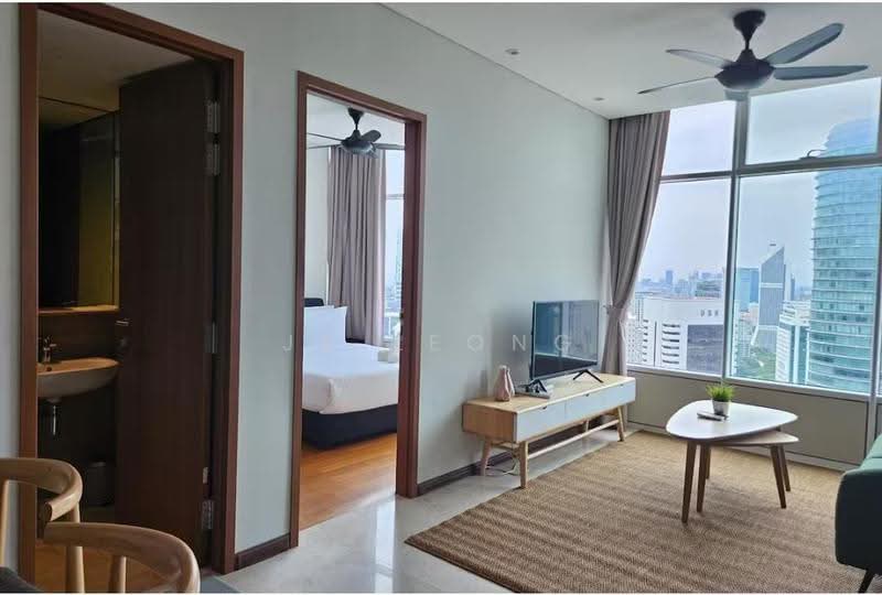 Kediaman Servis untuk Dijual di Sky Suites @ KLCC - JK Leong - Living Room - PropertyGuru.com.my