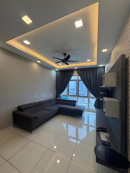 Kediaman Servis untuk Disewa di Eco Sky - Lucas Lk - Living Room - PropertyGuru.com.my