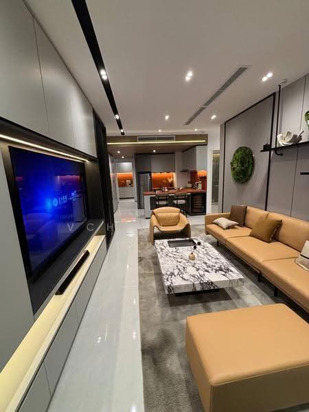 Kondominium untuk Dijual di R&F Princess Cove Phase 2-Seine Region - Vchelle. C - Living Room - PropertyGuru.com.my