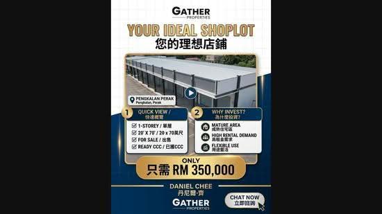 Shop for Sale in Taman Pinji Perdana (Lahat) - Daniel Chee - PropertyGuru.com.my