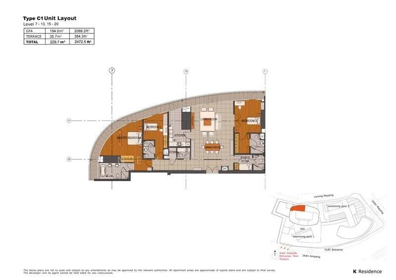 Kediaman Servis untuk Disewa di K Residence @ KLCC - Nexus Tan - PropertyGuru.com.my
