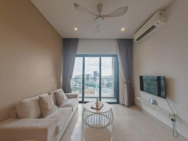 Service Residence for Sale at Lucentia Residences - Sammeane . - Living Room - PropertyGuru.com.my
