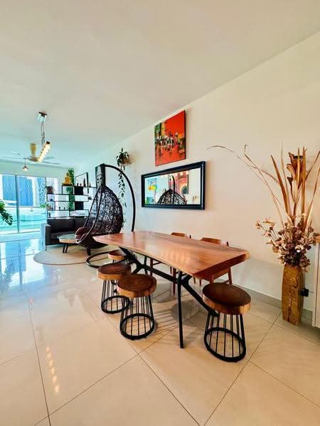 Service Residence for Sale at Solaris Dutamas - Tom Ip - Living Room - PropertyGuru.com.my