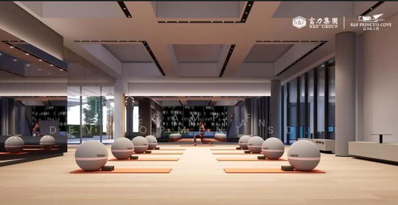 Pangsapuri untuk Dijual di R&F Princess Cove Phase 3-New Casa Suites - Kevin Tan - Gym - PropertyGuru.com.my