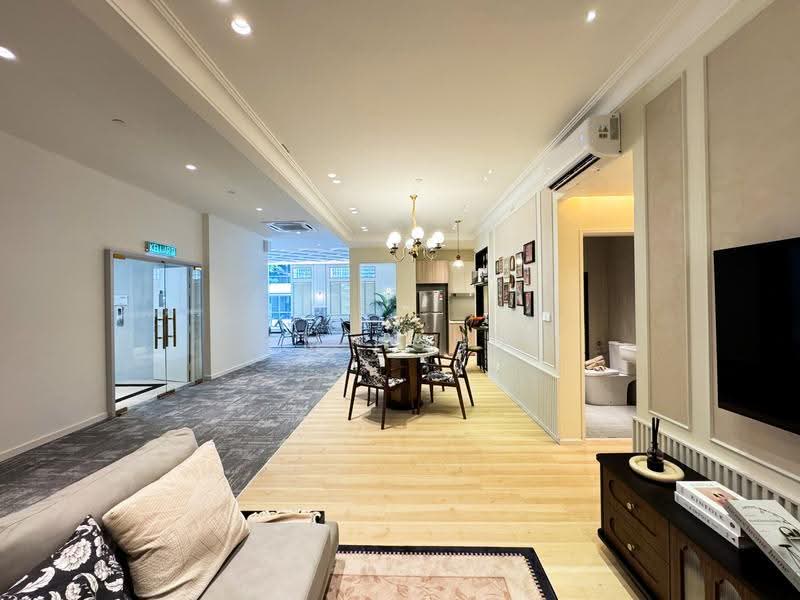 Service Residence for Sale at Tuan Straits Residency - FM Hong - Living Room - PropertyGuru.com.my