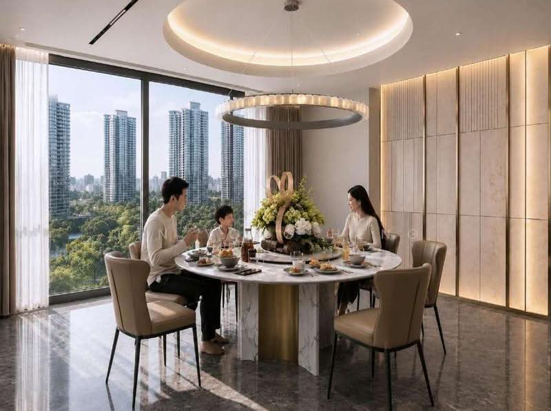 Service Residence for Sale at Suria Stonor - Jin Yong Heng - Dining Room - PropertyGuru.com.my