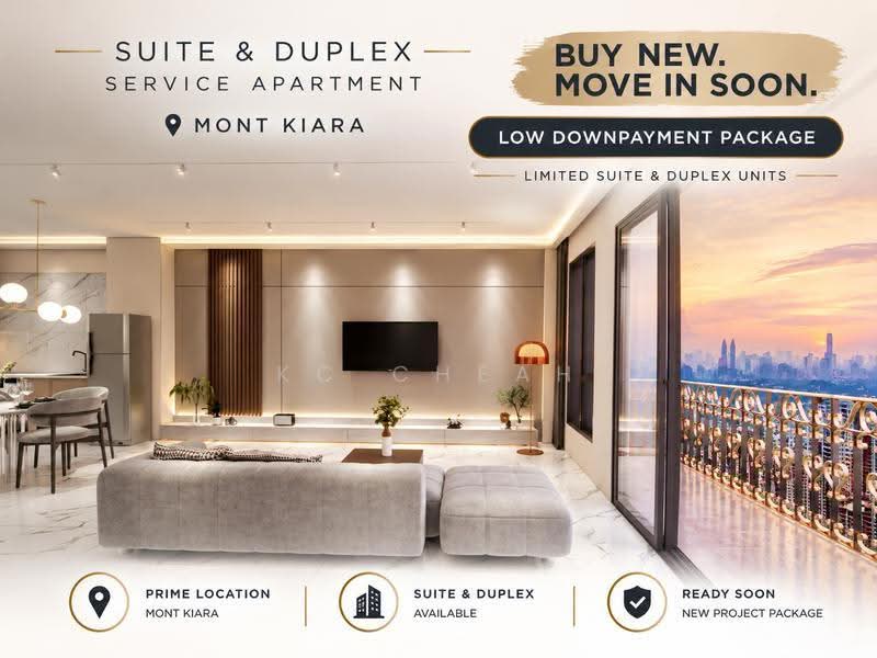 Service Residence for Sale at Arte Solaris @ Mont Kiara - KC Cheah - Living Room - PropertyGuru.com.my