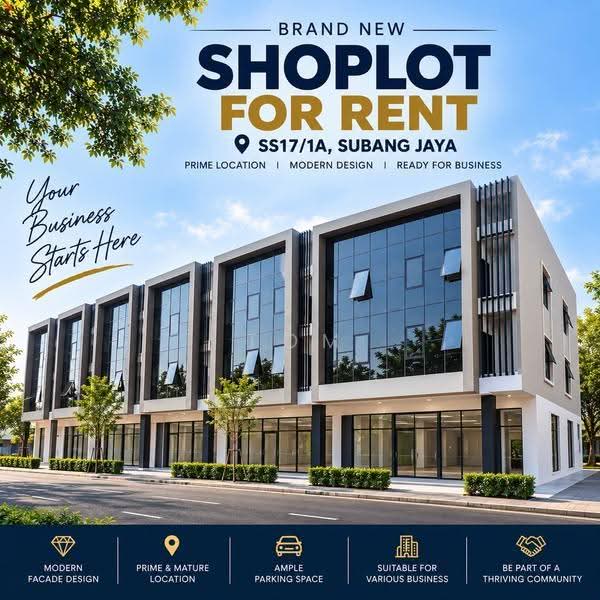 Shop / Office untuk Disewa di SS17 (Subang Jaya) - Tom Yip - Exterior - PropertyGuru.com.my
