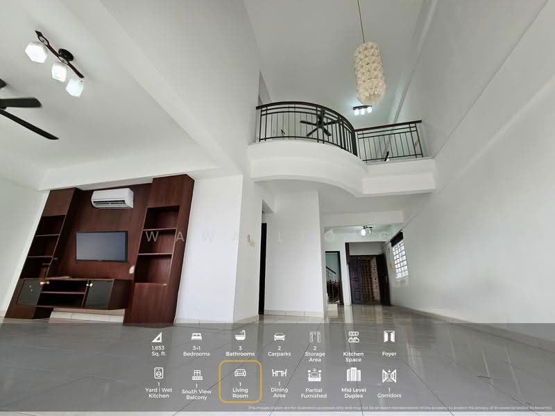 Condominium for Sale at Perdana Emerald - Wawa Leong - Living Room - PropertyGuru.com.my