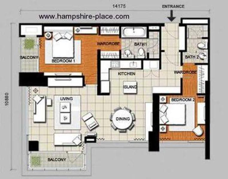 Kondominium untuk Disewa di Hampshire Residences - Amie Mansor - Bedroom - PropertyGuru.com.my