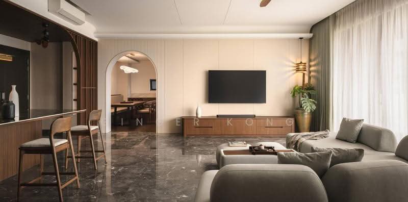 Service Residence for Sale at The Connaught One - Ginger Kong - Living Room - PropertyGuru.com.my