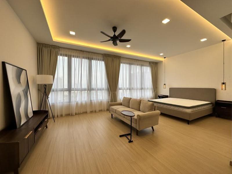 Condominium for Sale at Trinity Pentamont - Summer Tan - Living Room - PropertyGuru.com.my