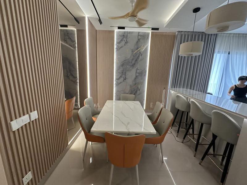 Kediaman Servis untuk Disewa di Residensi Ava @ Kiara Bay - Cladys Er - Dining Room - PropertyGuru.com.my