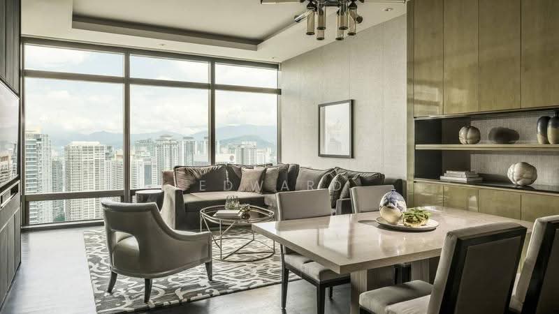 Service Residence for Rent at Four Seasons Place - Edward Yap - Living Room - PropertyGuru.com.my
