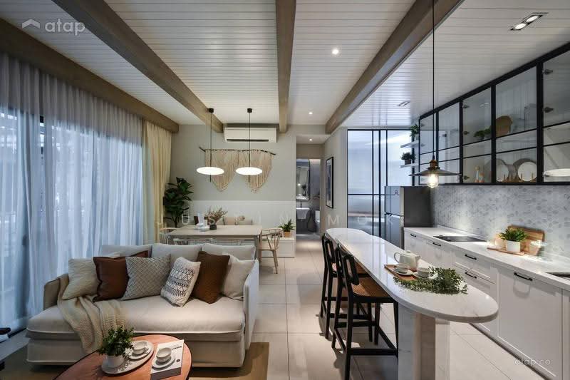 Kediaman Servis untuk Dijual di Mesahill - Justin Mok - Living Room - PropertyGuru.com.my