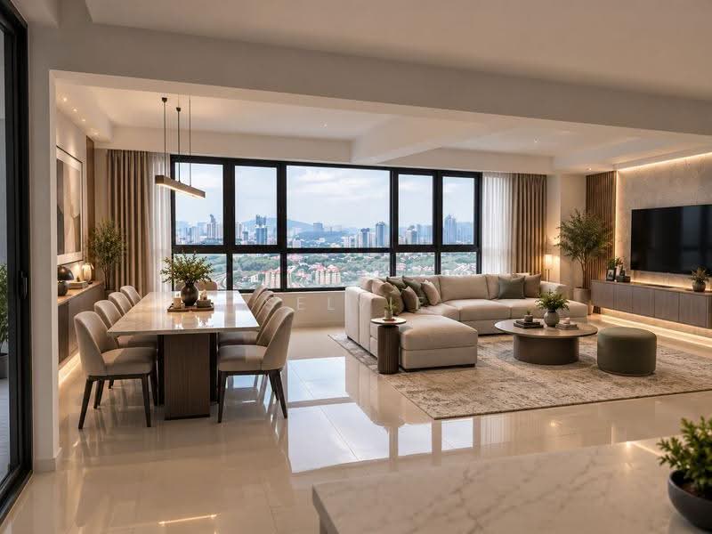 Service Residence for Sale at Residensi Estetik 8 (Est8) - Selvie M. - Living Room - PropertyGuru.com.my