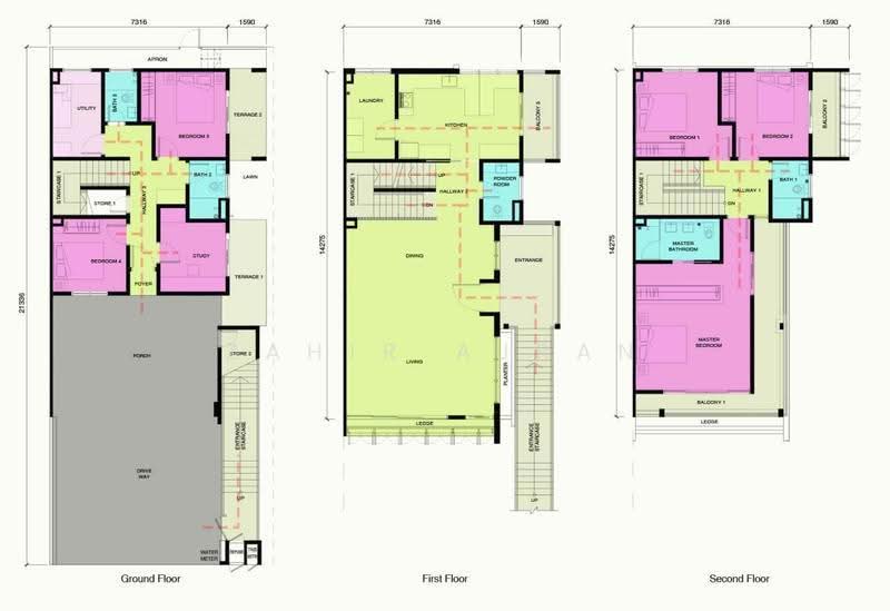 Rumah Teres untuk Dijual di Cyberjaya (Selangor) - Zahir Ajran - Bedroom - PropertyGuru.com.my