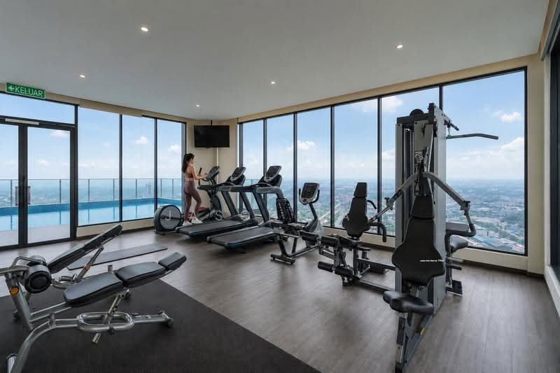 Service Residence for Rent at Hill10 Residence @ i-City - Jason Tan - Gym - PropertyGuru.com.my