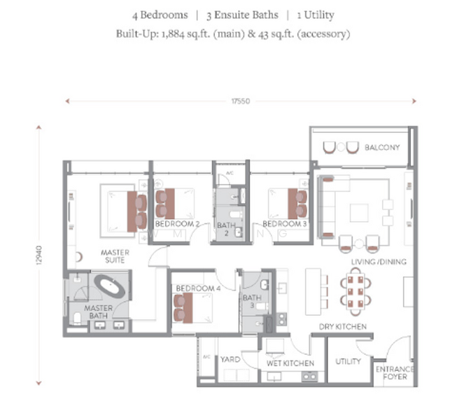 Kediaman Servis untuk Disewa di Jendela Residences - WM Yong - PropertyGuru.com.my