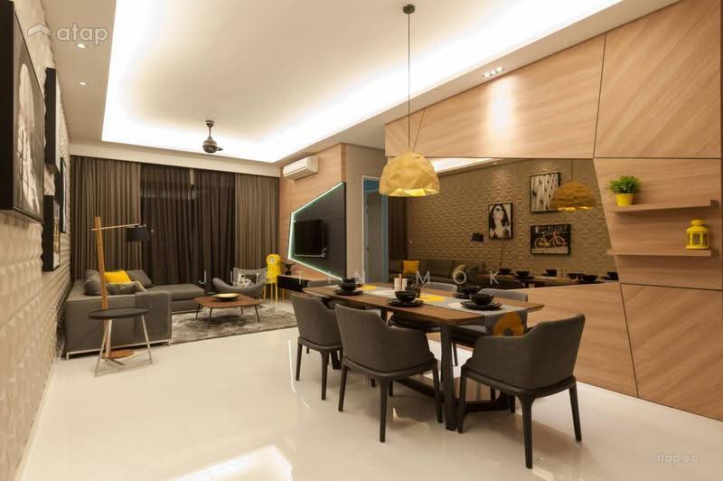 Kediaman Servis untuk Dijual di MIRAI Residences - Justin Mok - Living Room - PropertyGuru.com.my