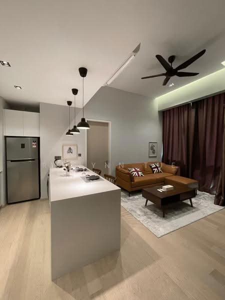 Service Residence for Sale at Star Residences Two - Reilynn Tue - Living Room - PropertyGuru.com.my