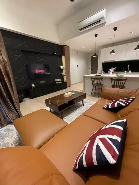 Service Residence for Sale at Star Residences Two - Reilynn Tue - Living Room - PropertyGuru.com.my
