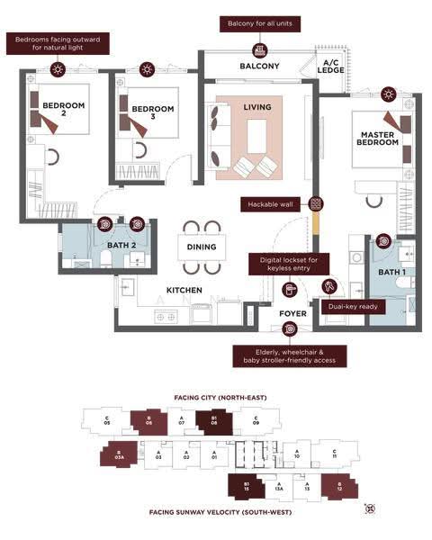 Kediaman Servis untuk Dijual di Sunway Velocity 3 - Annie Chong - PropertyGuru.com.my