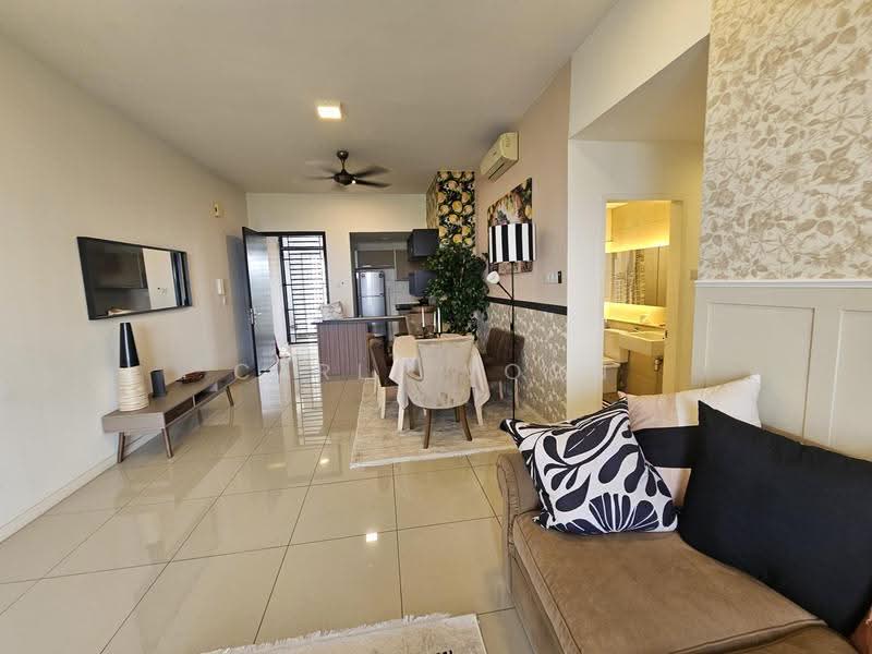 Kondominium untuk Disewa di The WaterEdge (Pinggiran Air) - Carly Voon - Living Room - PropertyGuru.com.my