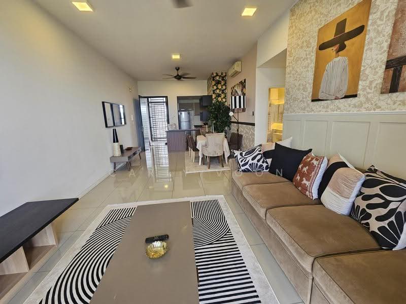 Kondominium untuk Disewa di The WaterEdge (Pinggiran Air) - Carly Voon - Living Room - PropertyGuru.com.my